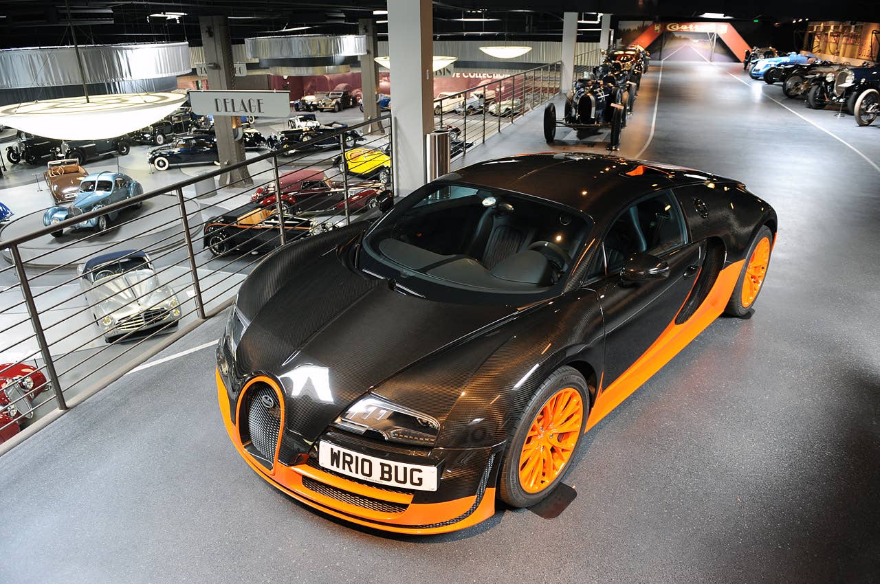 Bugatti Veyron 16.4 Super Sport World Record Edition Article:Bugatti Veyron 16.4 Super Sport World Record Edition visits the Mullin Museum Copyright 2012Drew Phillips / AOL