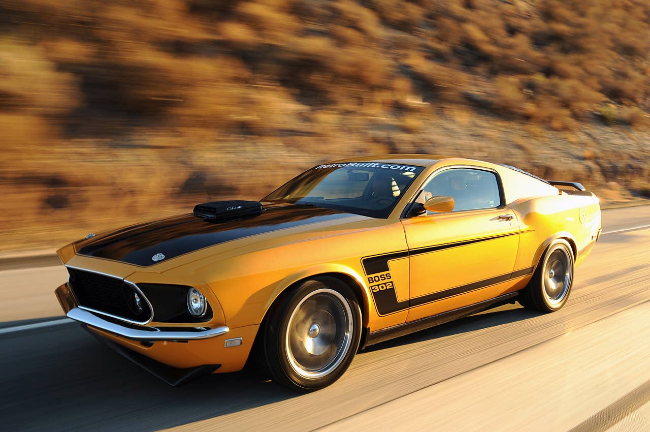 Retrobuilt 1969 Mustang Fastback Article:Retrobuilt 1969 Mustang Fastback First Drive Copyright 2012Drew Phillips / AOL