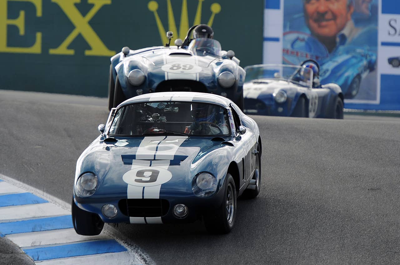 Shelby Cobra Daytona Coupe Article:Rolex Monterey Motorsports Reunion puts old tin fender to fender Copyright 2012Drew Phillips / AOL