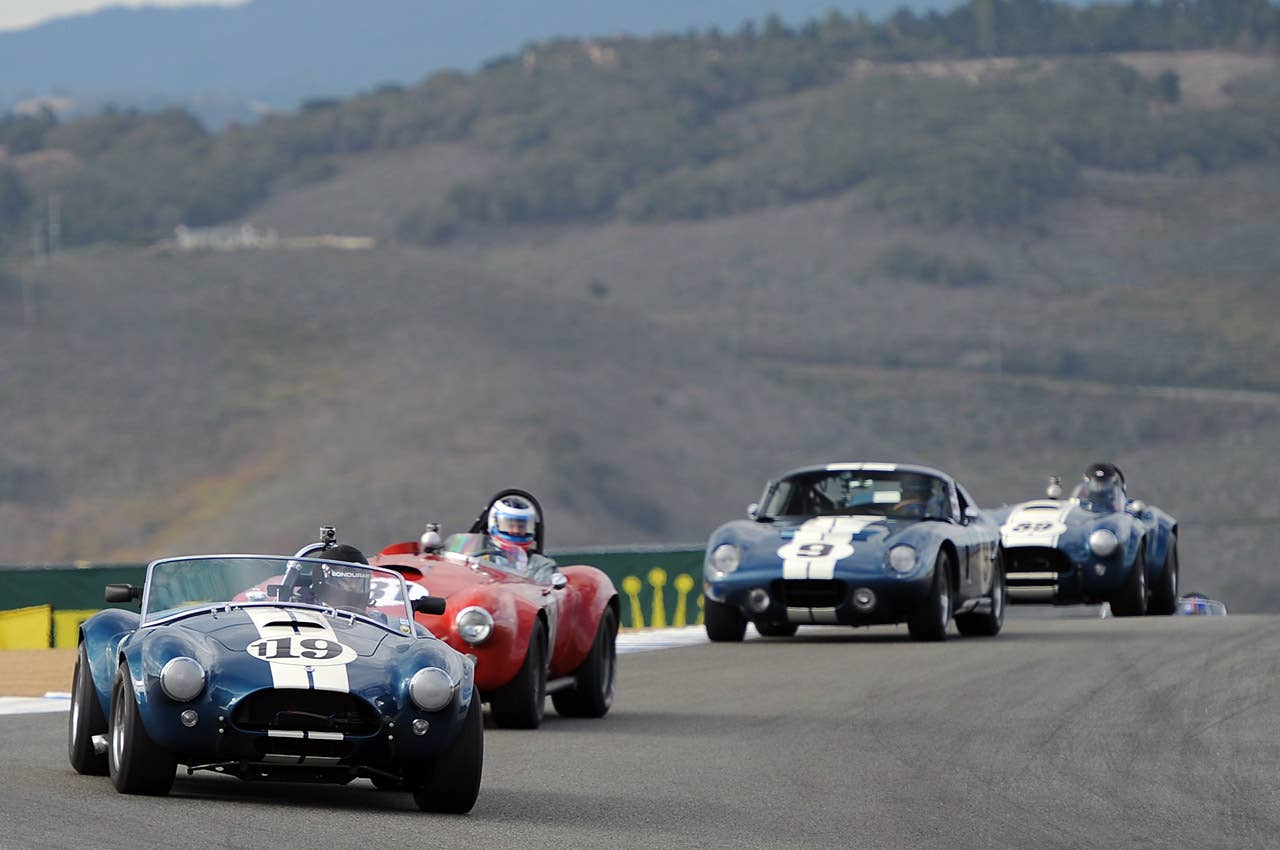 Shelby Cobra Race Cars Article:Rolex Monterey Motorsports Reunion puts old tin fender to fender Copyright 2012Drew Phillips / AOL