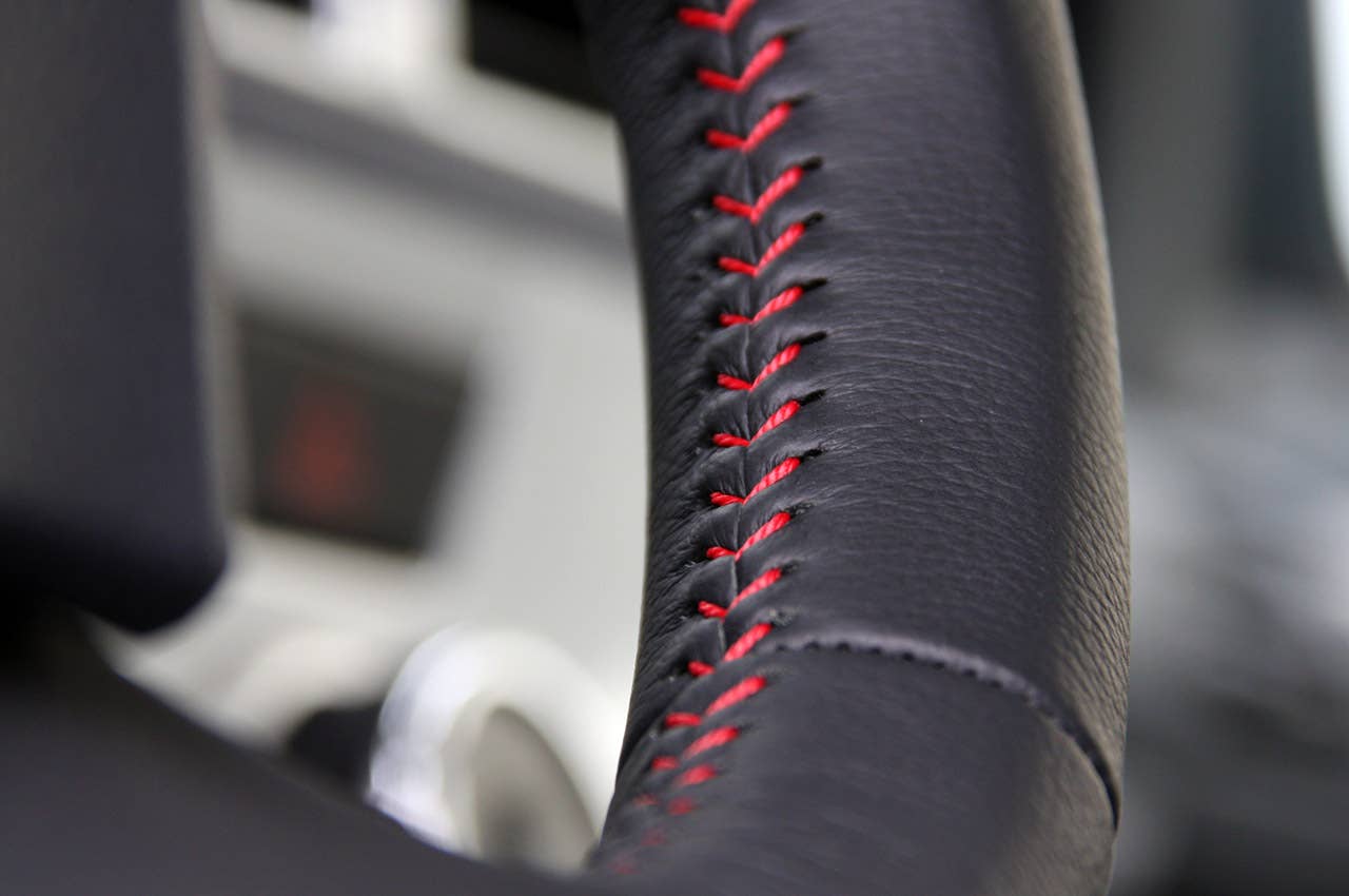 2012 Scion iQ steering wheel stitching
