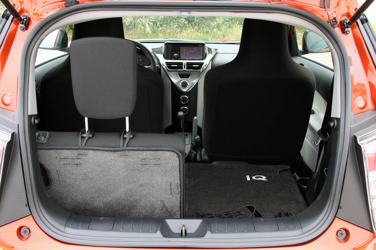 2012 Scion iQ folded rear seat