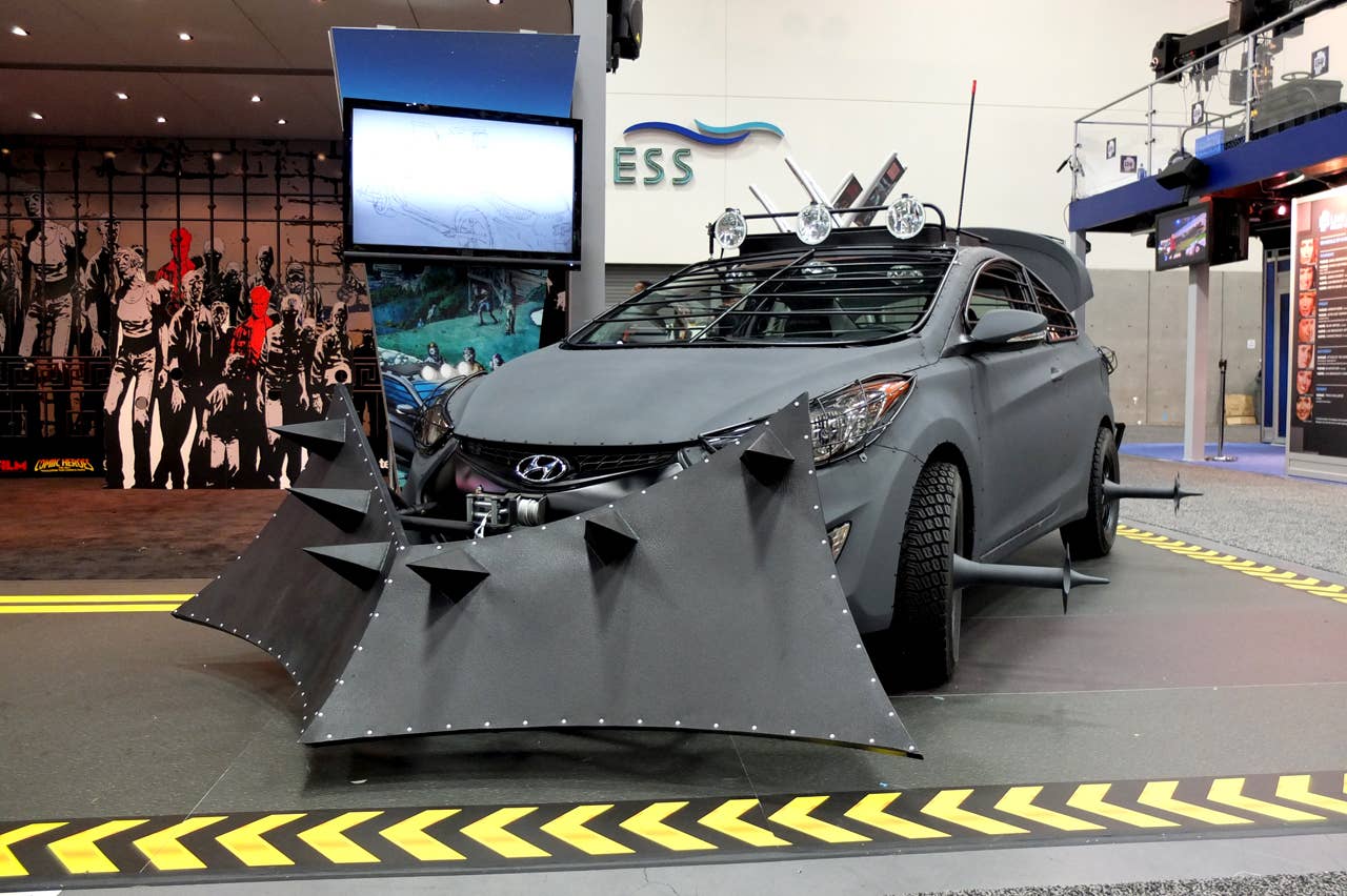 The Walking Dead Hyundai Elantra Coupe front 3/4