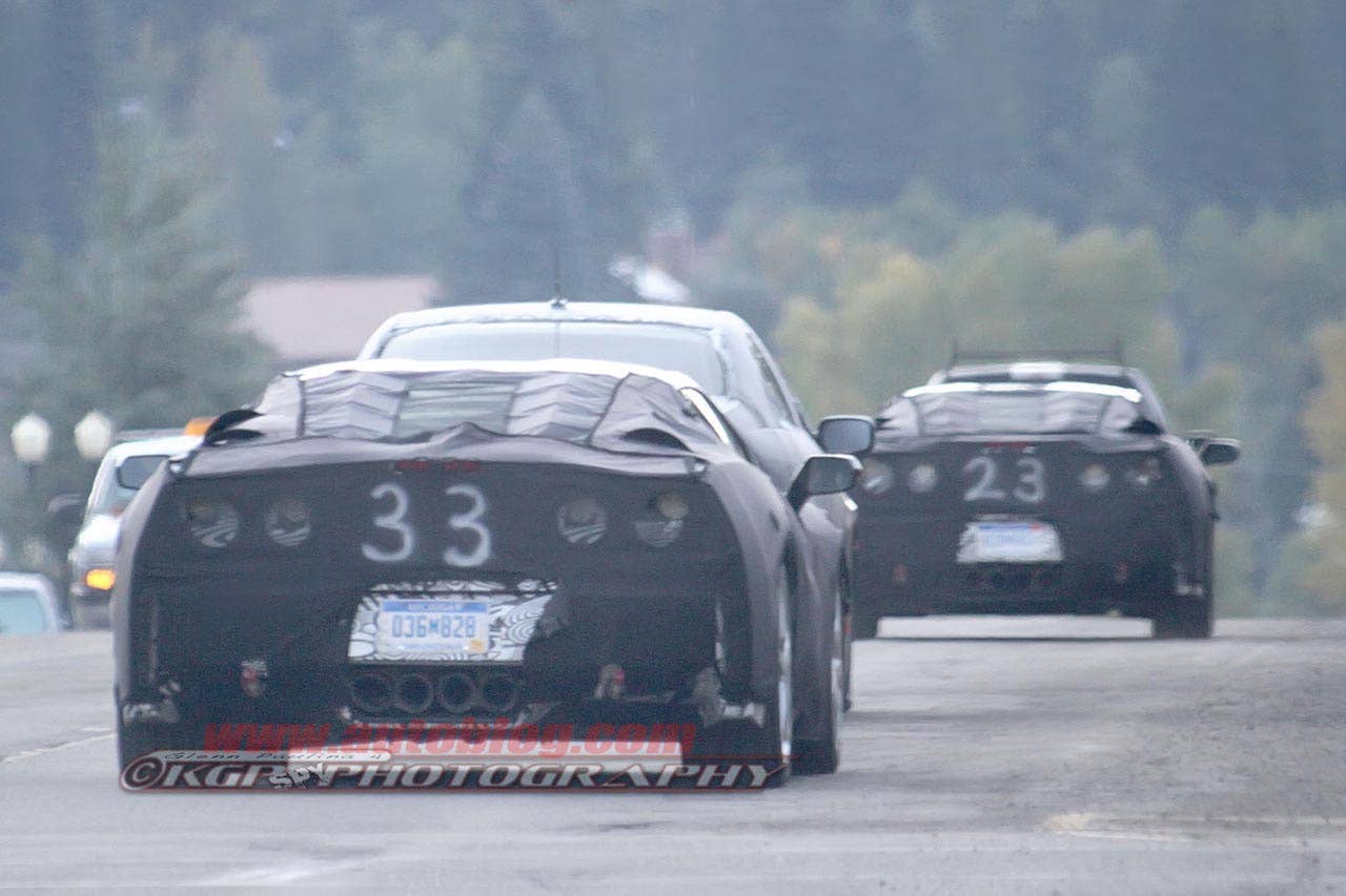 2014 Chevrolet Corvette C7 spy shots driving