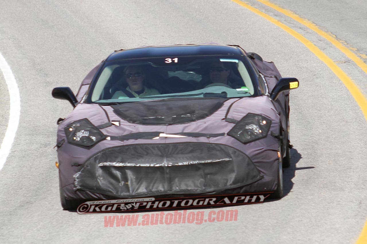 2014 Chevrolet Corvette C7 spy shots front 3/4