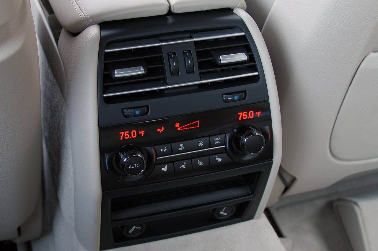 2013 BMW Alpina B7 rear seat climate controls