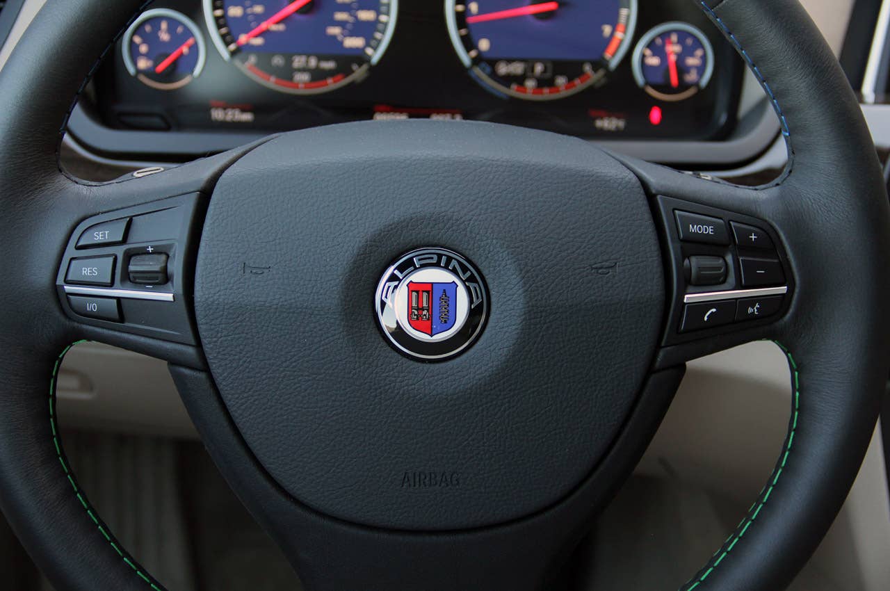 2013 BMW Alpina B7 steering wheel