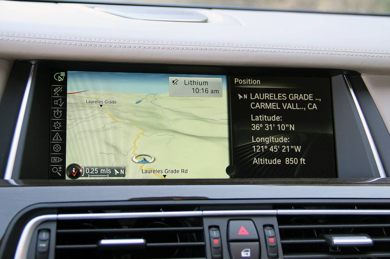 2013 BMW Alpina B7 navigation system