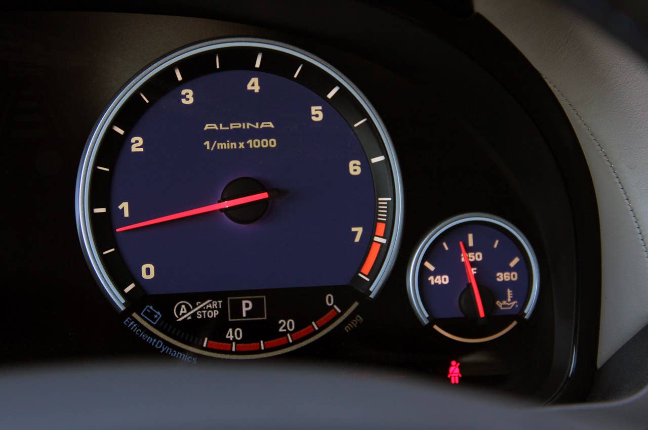 2013 BMW Alpina B7 tachometer