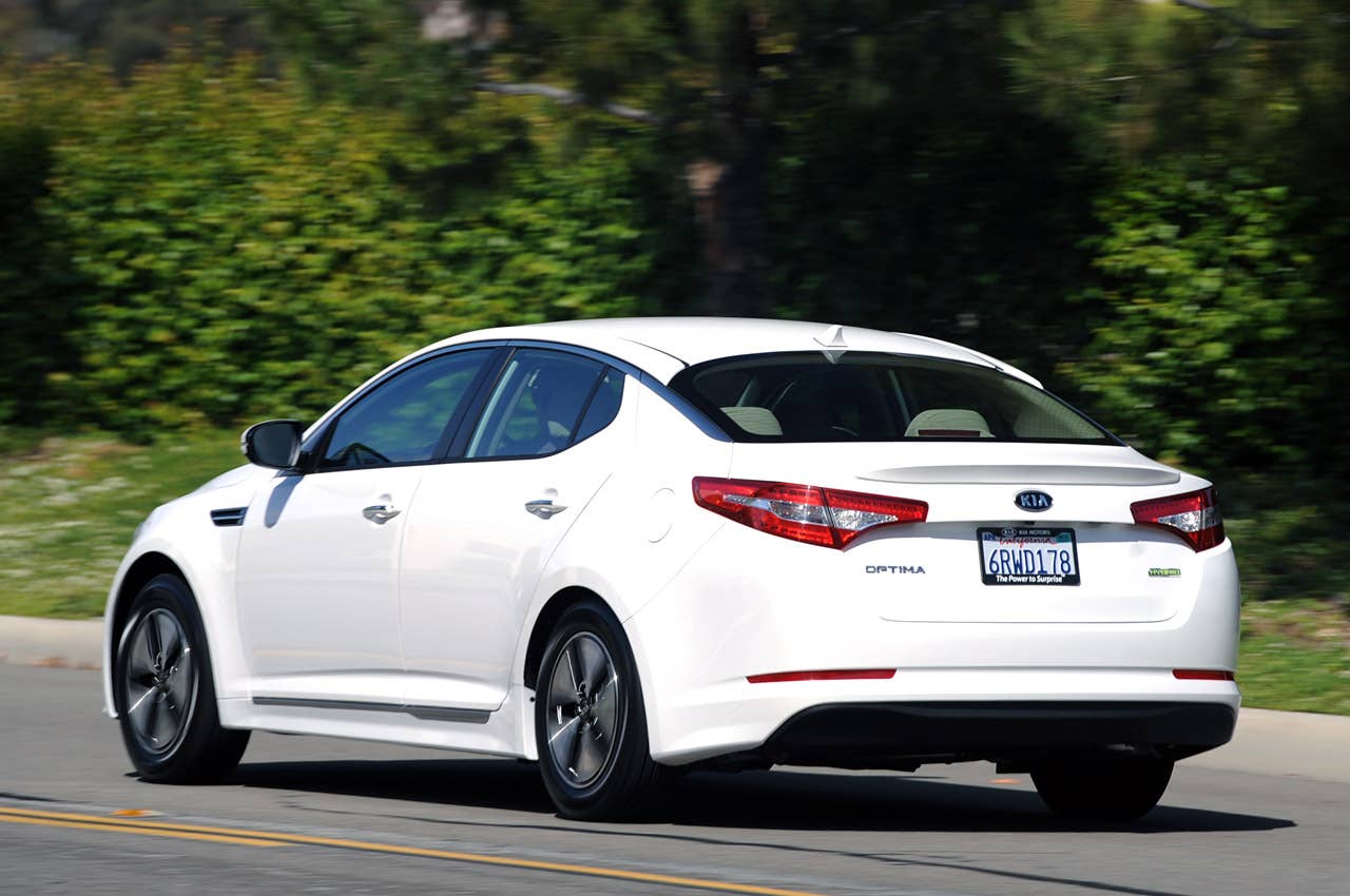 2011 Kia Optima Hybrid driving