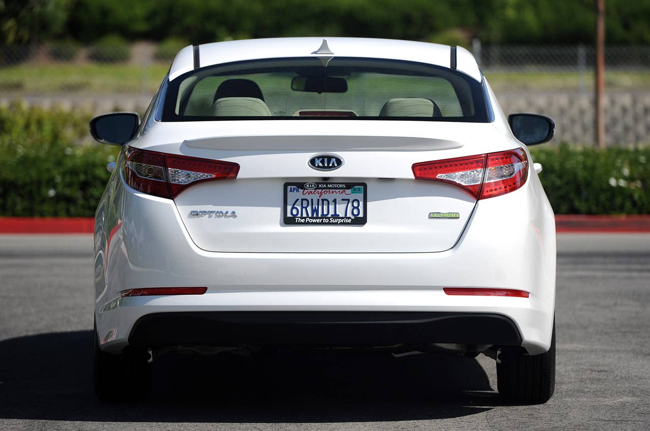 2011 Kia Optima Hybrid rear view