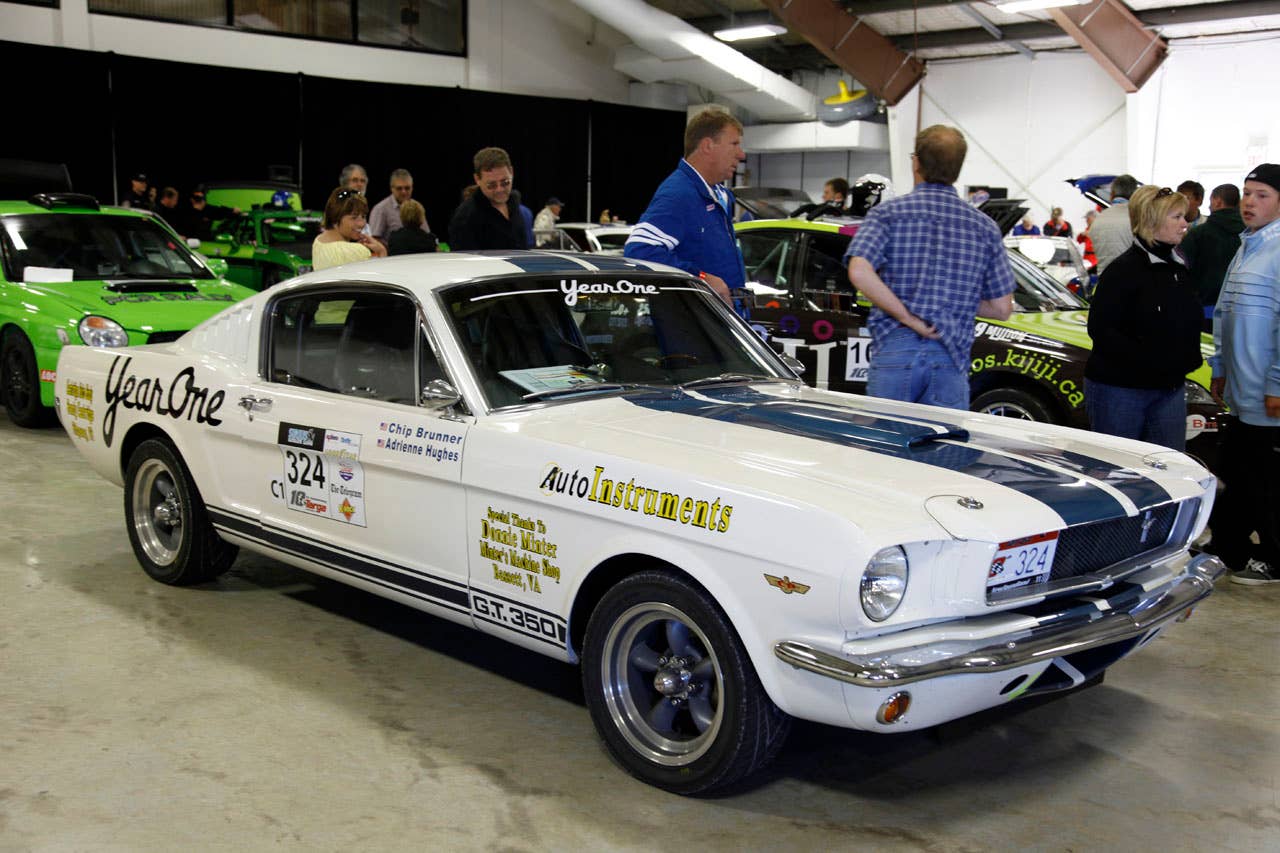 1965 Ford Mustang Fastback piloted by Chip Brunner and Adrienne Hughesin the 2011 Targa Newfoundland.
