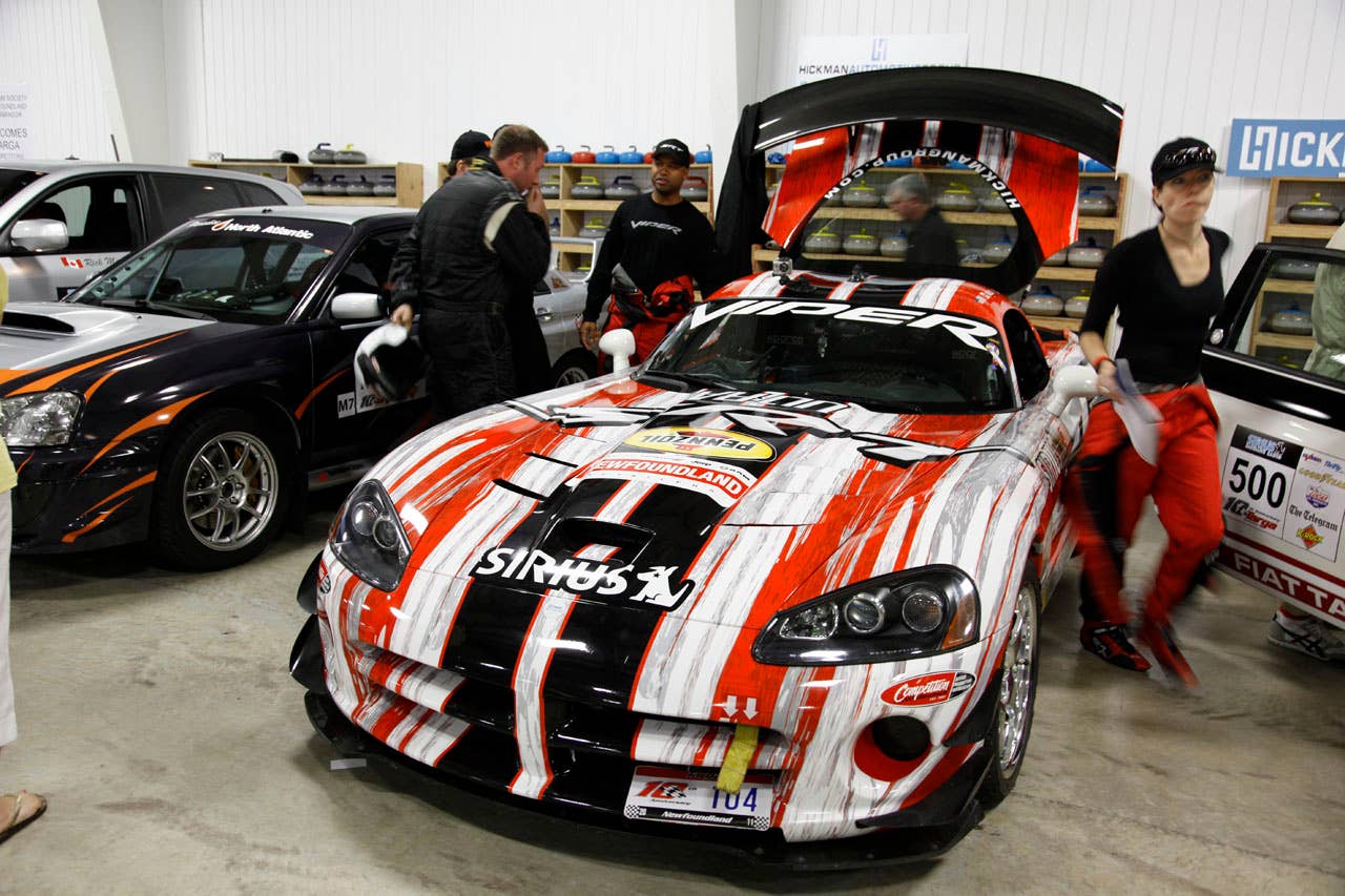 2008 Dodge Viper ACR piloted by Ralph Gilles and Jen Horseyin the 2011 Targa Newfoundland.