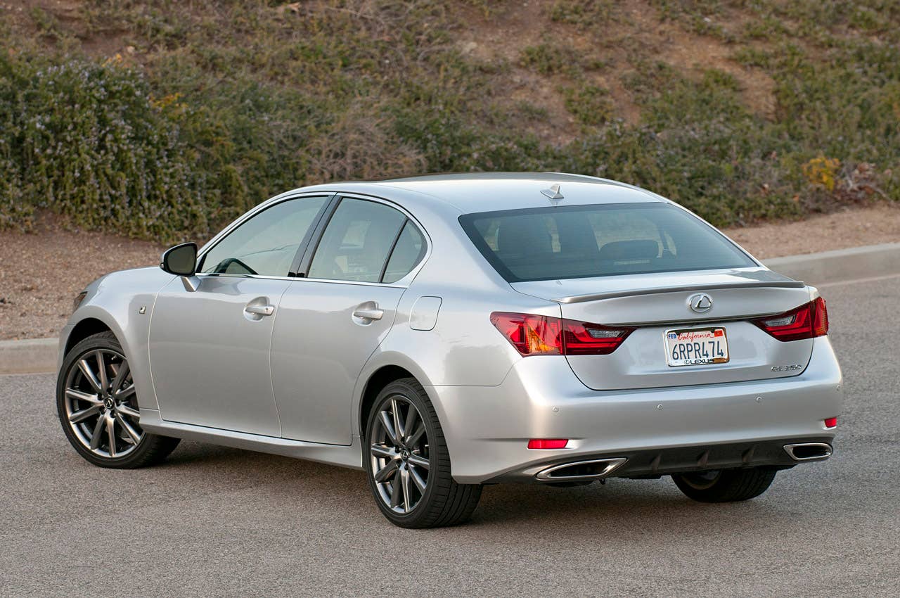 2013 Lexus GS 350 F Sport rear 3/4 view