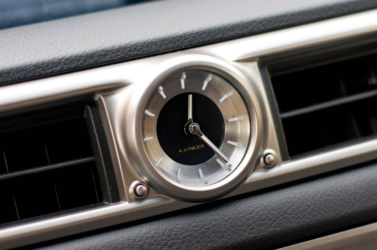 2013 Lexus GS 350 F Sport dash clock