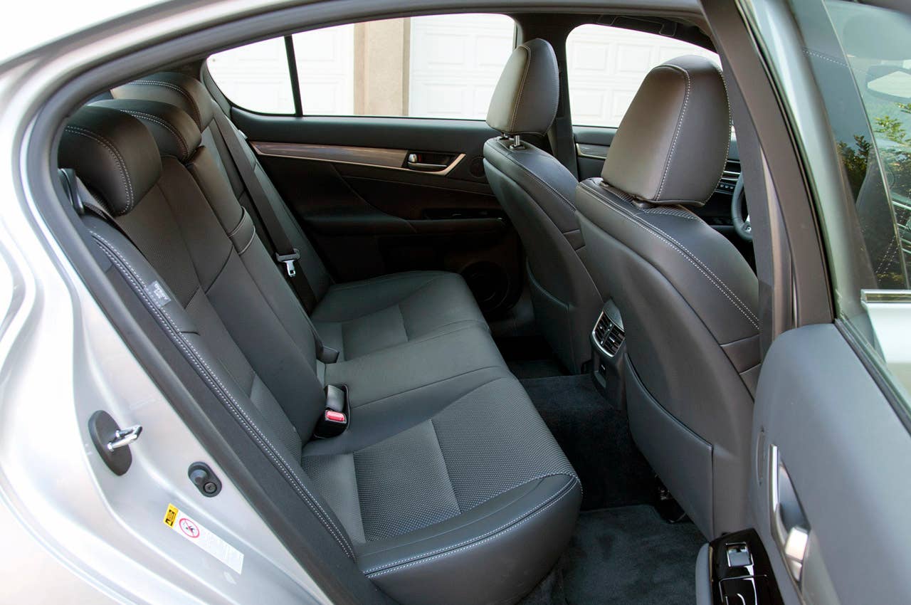 2013 Lexus GS 350 F Sport rear seats