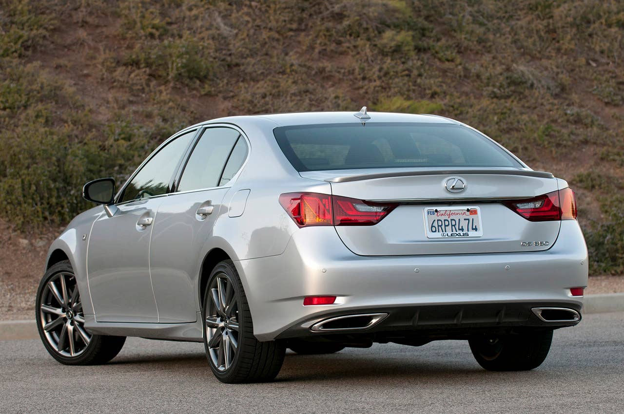 2013 Lexus GS 350 F Sport rear 3/4 view