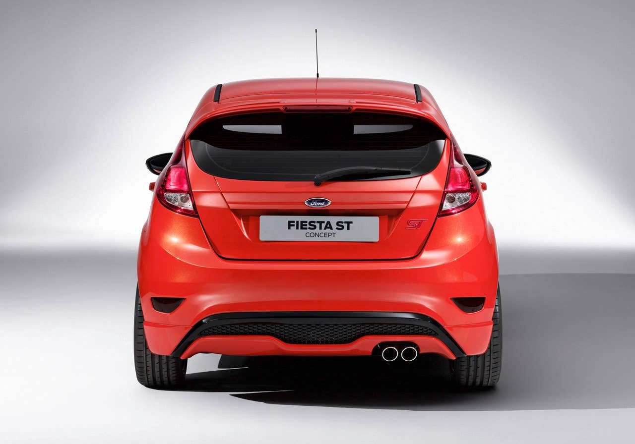 Ford Fiesta ST Concept: The Fiesta ST Concept presents a racing silhouette inspired by global Fiesta race and rally cars currently competing on the world stage.
