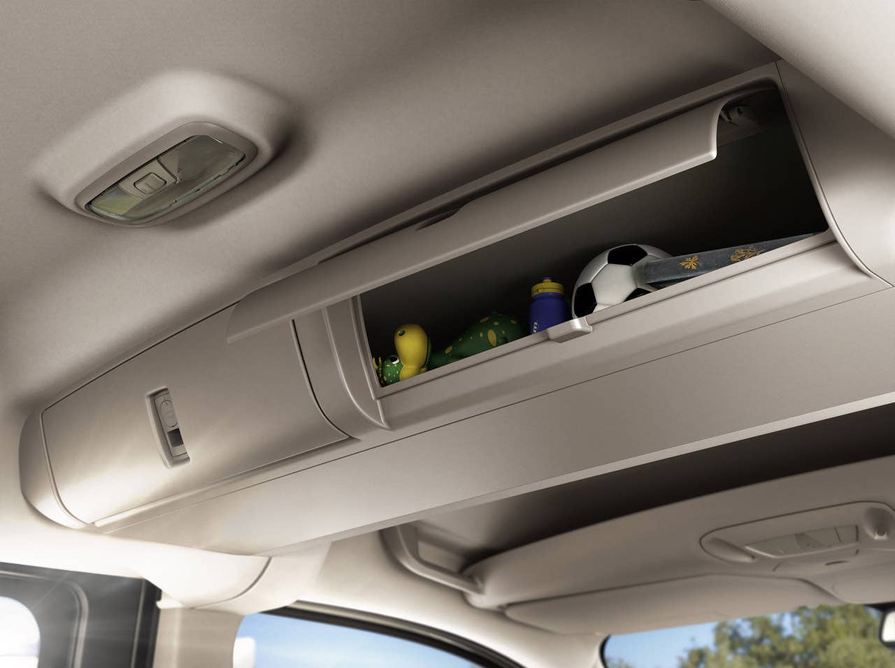 2014 Ford Transit Connect Wagon overhead storage