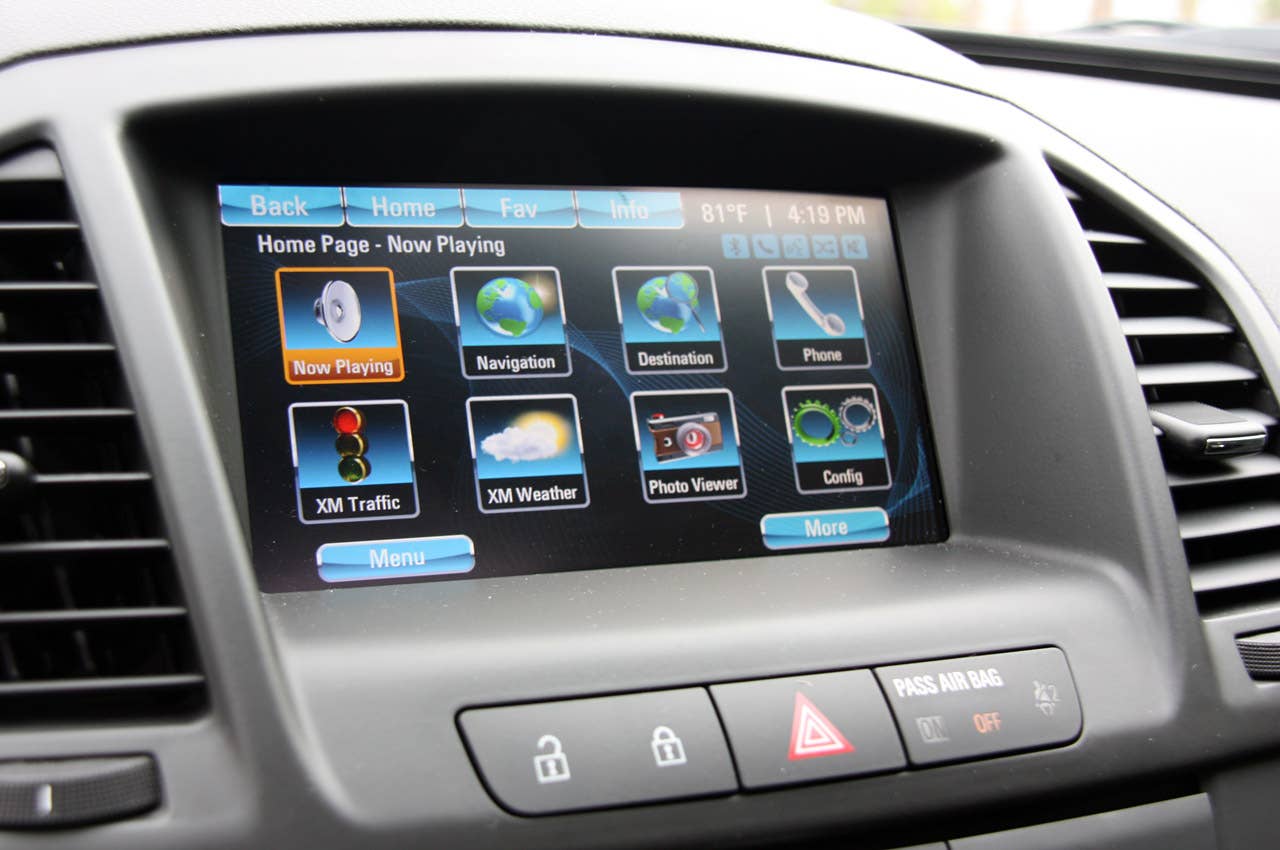 2012 Buick Regal GS multimedia system