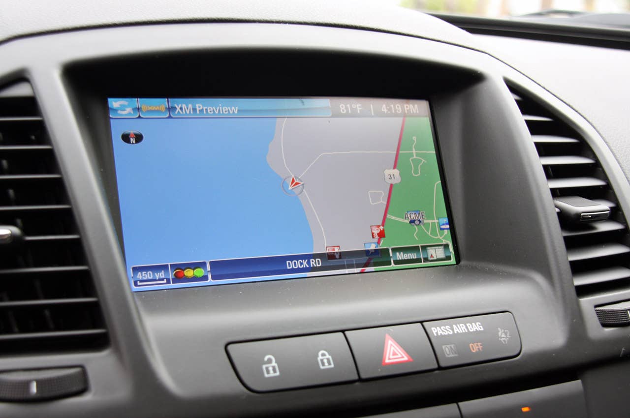 2012 Buick Regal GS navigation system