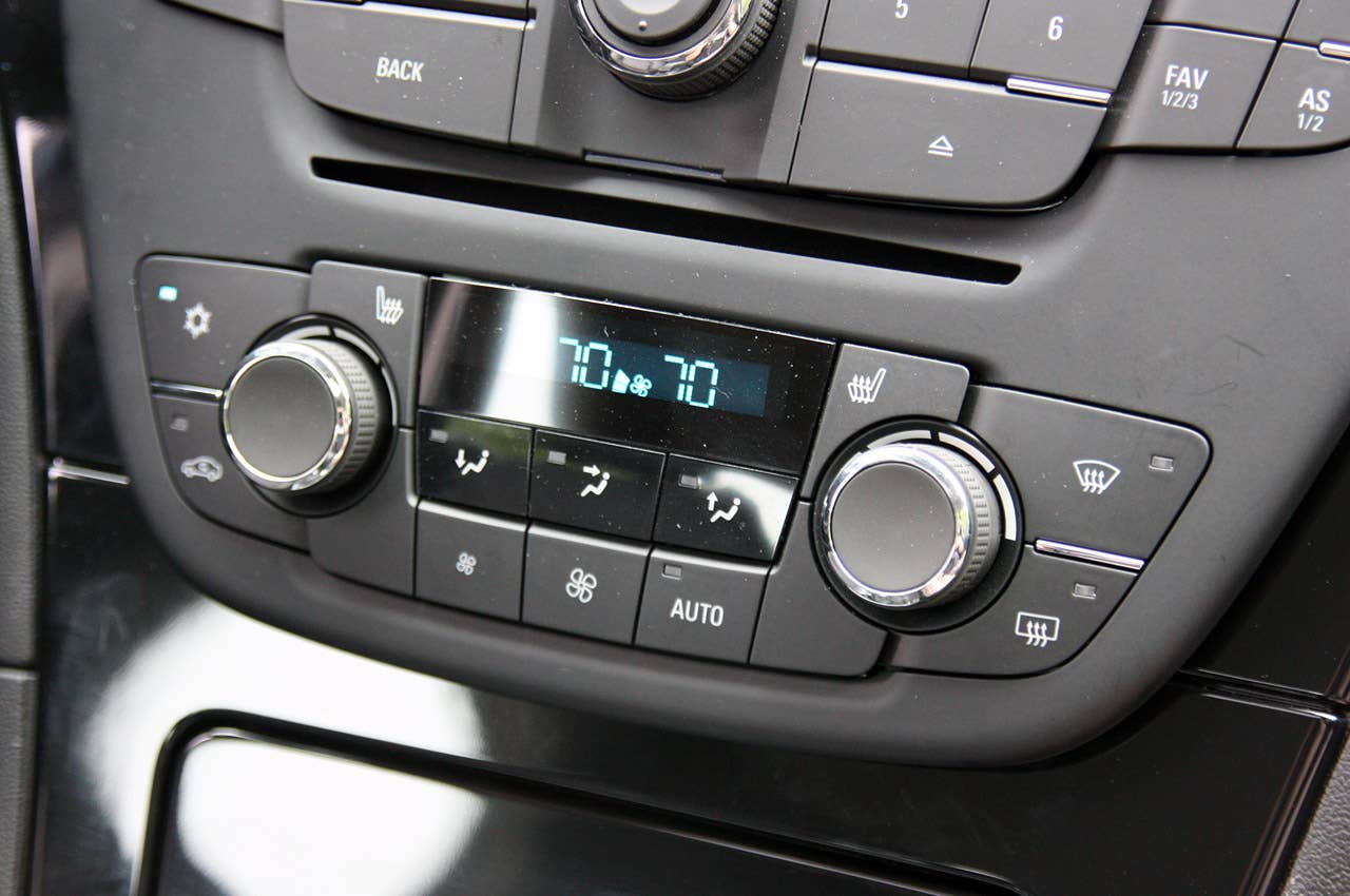 2012 Buick Regal GS climate controls