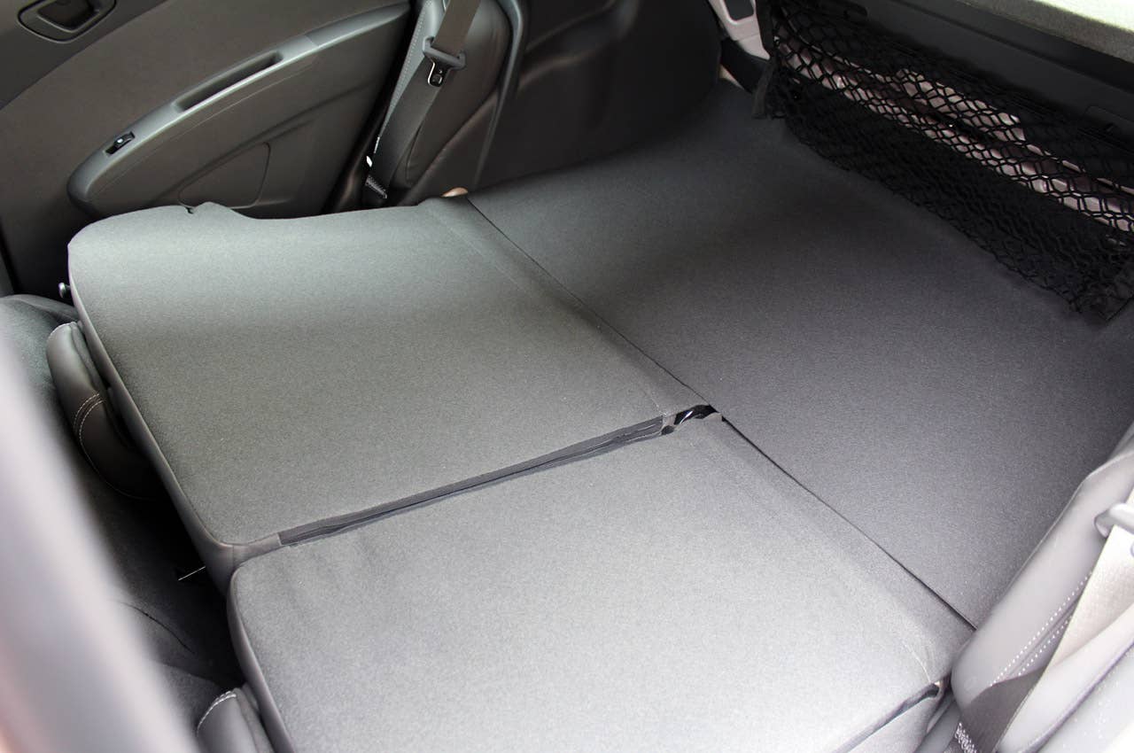 2013 Chevrolet Spark folded rear seats