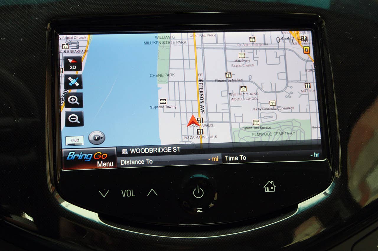 2013 Chevrolet Spark navigation system