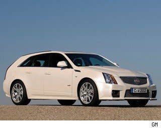 Sticker Price: $63,215 Invoice: $59,106 Fuel Economy: 14 mpg City, 19 mpg Highway  TheCadillac CTS-V is the ultimate sports wagon. Powered by a 6.2L V8 engine that produces 556 horsepower, the same engine that appears in the Chevy Corvette. This wagon is going to make trips to Home Depot much more interesting.  Research the Cadillac CTS-V Wagon Cadillac CTS-V Wagon Photos & Information Cadillac CTS-V Wagon Best Deals Cadillac CTS-V Wagon Local Dealer Price Quote