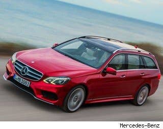 Sticker price: $58,600 Invoice: $54,498 Fuel Economy: 19 mpg City, 27 mpg Highway  Sleek, plush and sexy are just a few adjectives that can be used to describe the redesigned 2014Mercedes-Benz E-Class Wagon. With lots of cargo room and 4-wheel drive, this is one luxury vehicle that can handle almost anything.  Research the Mercedes-Benz E-Class Wagon Mercedes-Benz E-Class Wagon Photos & Information Mercedes-Benz E-Class Wagon Best Deals Mercedes-Benz E-Class Wagon Local Dealer Price Quote