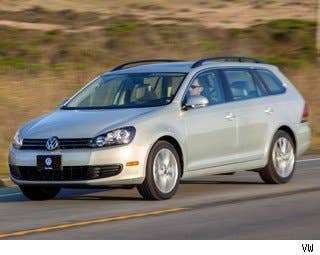 Sticker price: $20,595 - $25,795 Invoice: $19,771 - $24,763 Fuel Economy: 23 mpg City, 33 mpg Highway  Its styling hasn't been updated to reflect the new design of the Jetta, but theSportWagen is still a great choice for car shoppers that want a handy vehicle that is fun to drive and won't break the bank. We recommend the diesel version, which achieves 42 mpg on the highway.  Research the Volkswagen Jetta SportWagen Volkswagen Jetta SportWagen Photos & Information Volkswagen Jetta SportWagen Specs Volkswagen Jetta SportWagen Local Dealer Price Quote