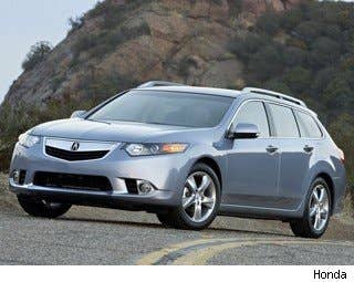Sticker Price: $31,860 Invoice: $29,968 Fuel Economy: 22 mpg City, 30 mpg Highway  We're willing to bet you haven't seen very many of these on the road. Although it's rare, theAcura TSX Sport Wagon is quick, reliable, luxurious and fuel efficient. With the added versatility that comes along with being a wagon, this TSX is a good option for buyers who want some flexibility and value with their luxury car purchase.  Research the Acura TSX Sport Wagon Acura TSX Sport Wagon Photos & Information Acura TSX Sport Wagon Best Deals Acura TSX Sport Wagon Local Dealer Price Quote