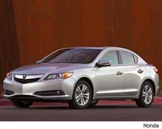 The ILX is built off the same platform as Honda's venerable Civic, but the styling is distinct enough that you won't be totally embarrassed for paying Acura prices for a Civic.  The Hybrid ILX has a 1.5-liter engine and continuously variable gearbox that is shared with the Civic. With 91 horsepower from the engine and a maximum of 23 more horses from the electric motor, the ILX Hybrid is predictably passive in its pace. Slapping the shifter into Sport mode helps a little, but there's just no way the combined torque of 127 lb-ft from 1,000 to 3,000 RPM will get the vehicle moving in a hurry. It's not horrible when meandering away in urban settings, but that's the most praise we can offer its ability to get the show on the road.  The ILX Hybrid is rated at 39 mpg in the city and 38 on the highway. That's not exactly bad, but it's uncompetitive with the 43/40 rating of the Lexus CT200h. If you plan to do most of your driving on highway, the Audi A3, when equipped with its optional turbo diesel engine, manages 42 mpg on the highway. Both of those models are in the same ballpark as the ILX Hybrid's $28,900 (*add $895 to all prices quoted for destination) starting price, which jumps to $34,400 when optioned with the Technology package.