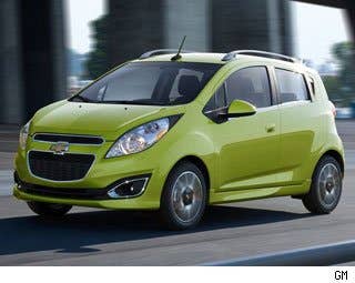 This Fall, Chevy is selling a new mini-car, called Spark, that is meant to compete against the growing number of mini cars like the Fiat 500, Scion iQ, Mazda2 and so on.  The five-door Spark will test America's appetites for small car life with a starting price of just $12,995 (including delivery) when it arrives in Chevrolet showrooms. Available in a trio of trims, the lineup will start with the well-equipped LS model that includes a whopping 10 airbags, air conditioning, power windows, OnStar  and 15-inch alloys.  And we will also have an option of a Spark Electric. Hey, that sounds petty cool and is as name-appropriate as the Volt. The Spark EV hits dealerships sometime in the first half of 2013. We'll know pricing then, but we hear the range on a single charge should be about 80-90 miles.