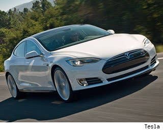 Tesla is the company that believes there is a strong business model for electric luxury cars. According to theEPA, the Tesla Model S gets a miles per gallon equivalent (MPGe) of 89 (combined), 88 (city) and 90 (highway). Green Car Reports says the range has been declared to be 265 miles, which beats the previous distance champion – the Tesla Roadster – by 20 miles.  To compare, other pure electric cars on the market include the Honda Fit at 118 combined MPGe, the Mitsubishi i with 112 MPGe, the Ford Focus Electric with 105 MPGe and the Nissan Leaf with"just" 99 MPGe.  Even at the bottom of this particular list, these are impressive numbers for the Model S. Still, that range figure only applies to the top-of-the-line version with the 85-kWh battery that starts at $69,900 (or an eye-popping $97,900 in so-called Signature Performance guise).  If you are into parting with those kinds of dollars for an EV, all those numbers will make sense to you.