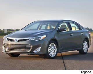 MSRP: $35,555 - $41,400 Invoice: $32,000 - $37,260 Fuel Economy: 40 mpg city, 39 mpg highway Stylish, plush and fuel efficient, theToyota Avalon Hybrid is a great hybrid car choice. We're especially big fans of the new exterior design and sportier driving dynamics. The Avalon Hybrid's 2.5L engine provides a good amount of power, too. Research the Toyota Avalon Hybrid Toyota Avalon Hybrid Photos & Information Toyota Avalon Hybrid Best Deals Toyota Avalon Hybrid Local Dealer Price Quote