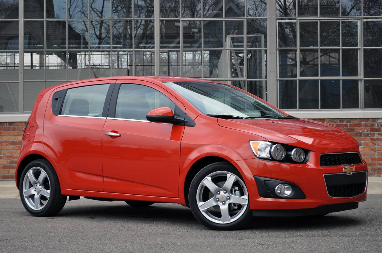 2012 Chevrolet Sonic LTZ front 3/4 view