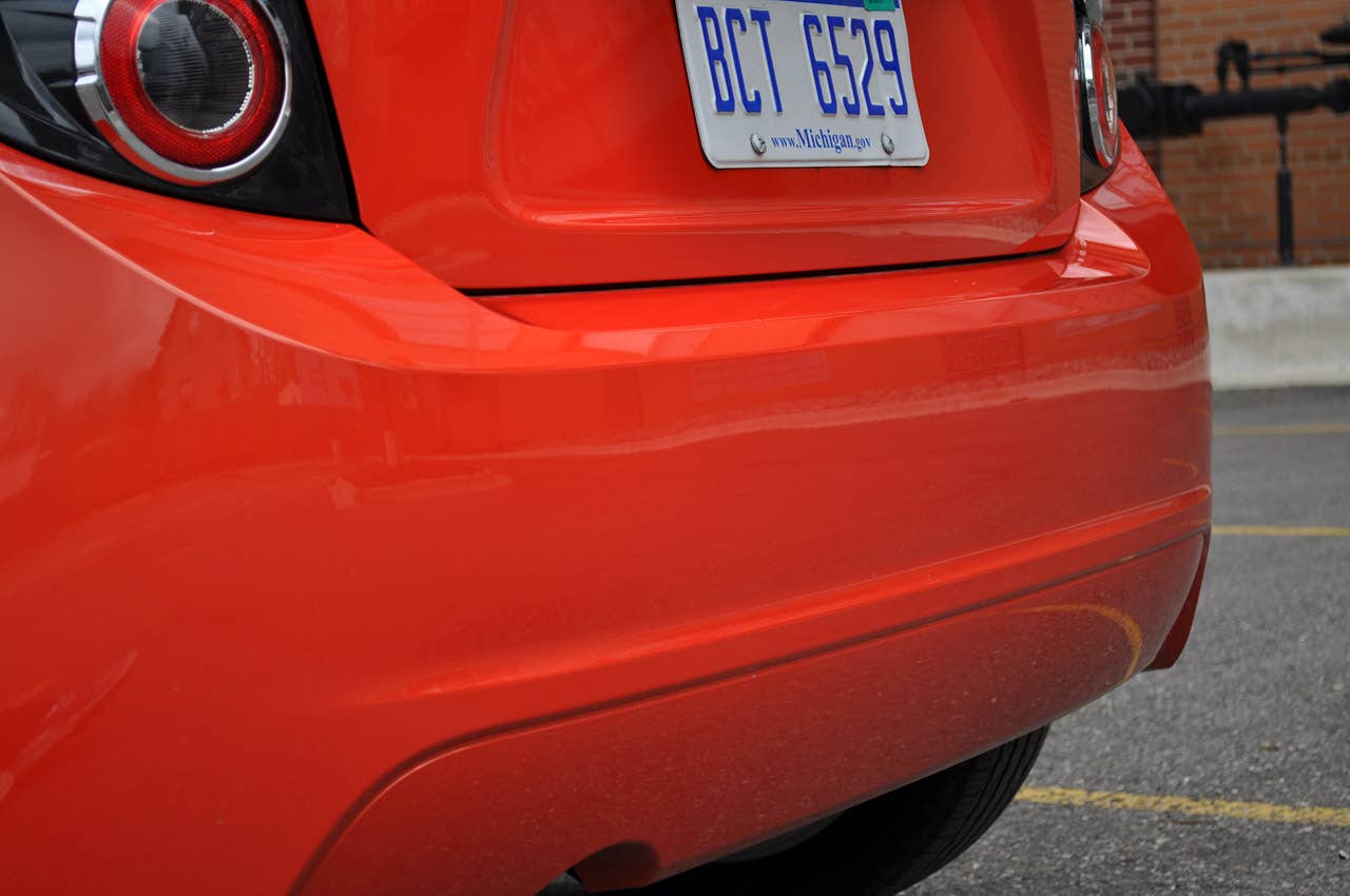 2012 Chevrolet Sonic LTZ rear bumper