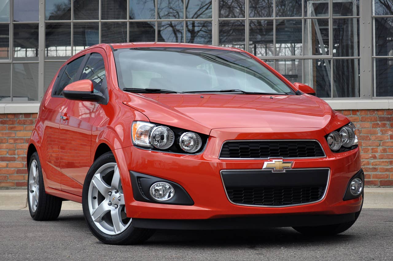 2012 Chevrolet Sonic LTZ front 3/4 view