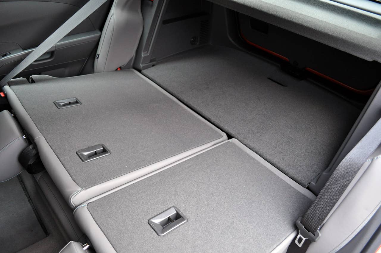 2012 Chevrolet Sonic LTZ folded rear seats
