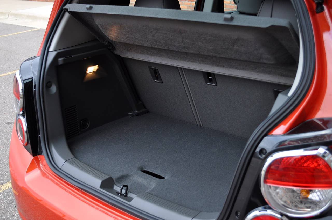 2012 Chevrolet Sonic LTZ rear cargo area