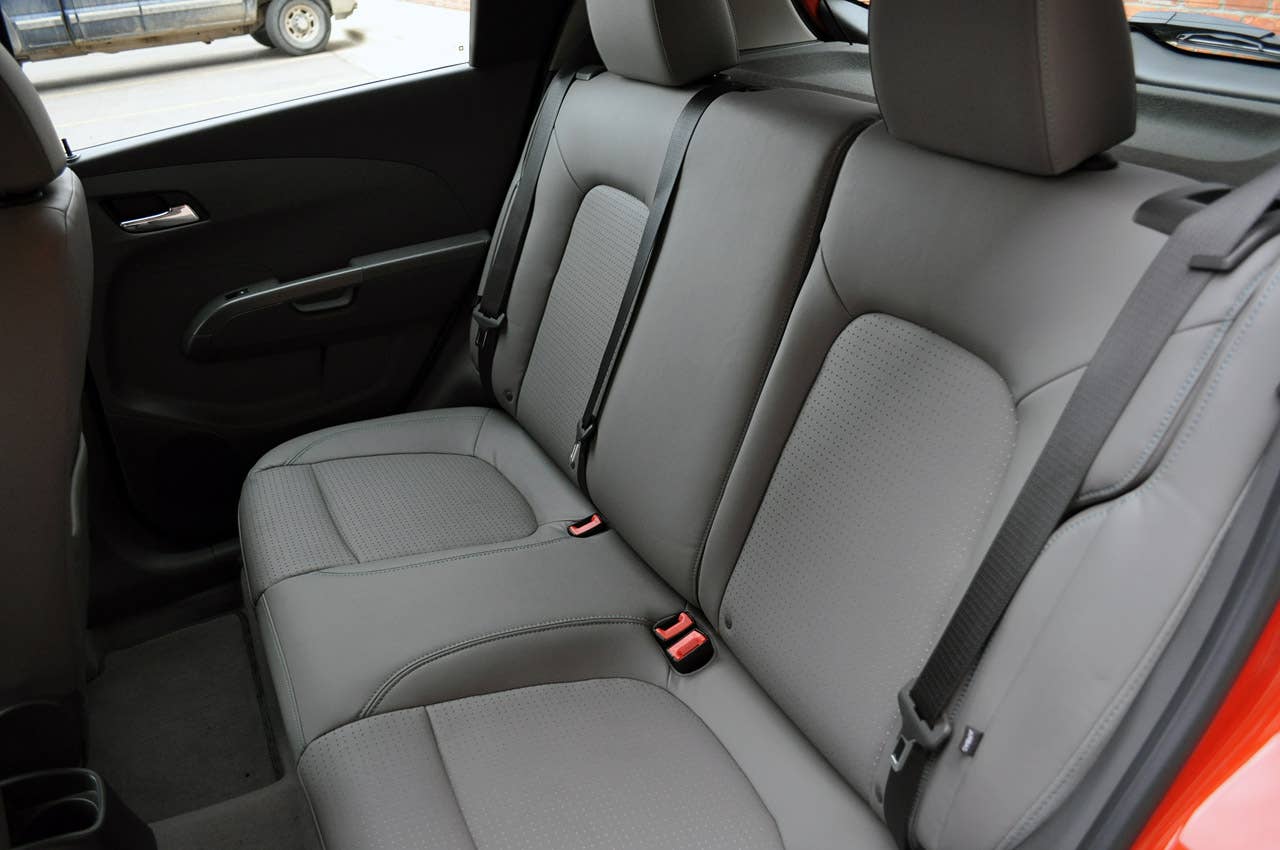 2012 Chevrolet Sonic LTZ rear seats