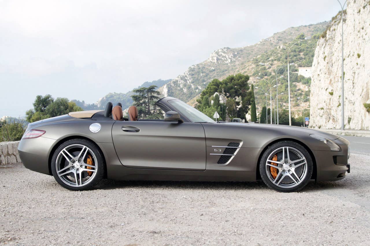 2012 Mercedes-Benz SLS AMG Roadster side view