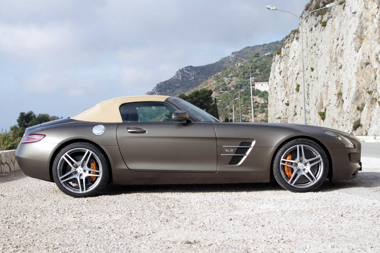 2012 Mercedes-Benz SLS AMG Roadster side view