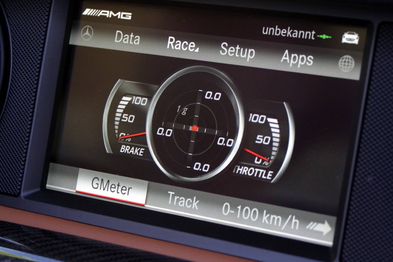 2012 Mercedes-Benz SLS AMG Roadster G meter