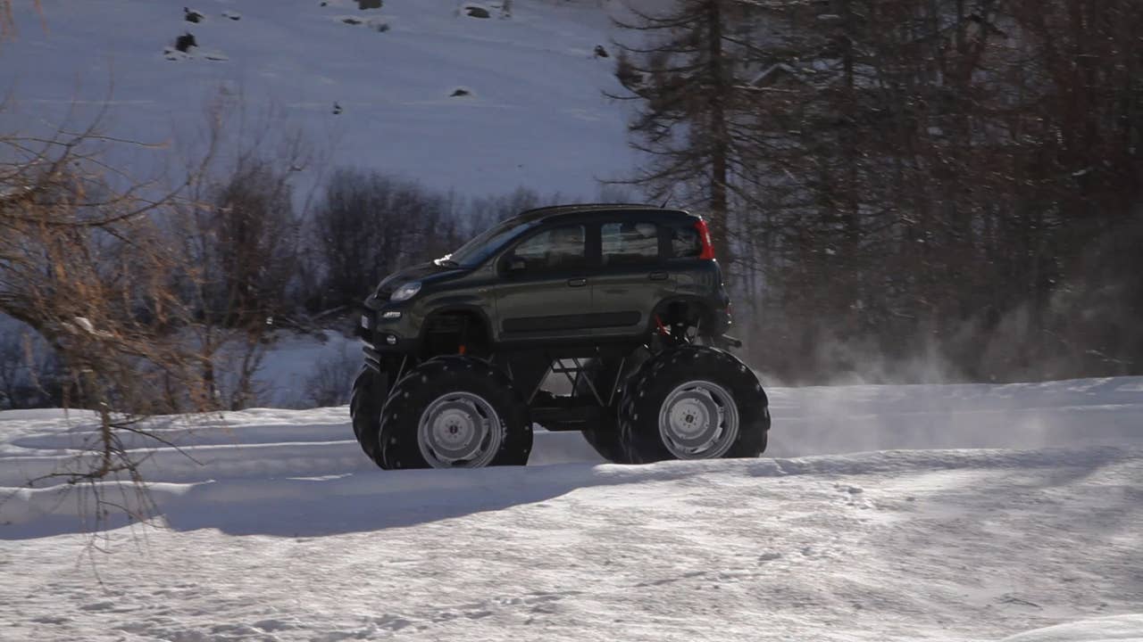 Fiat Panda Monster Truck side