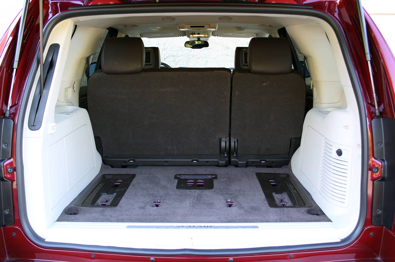 2011 Cadillac Escalade Hybrid Platinum rear cargo area