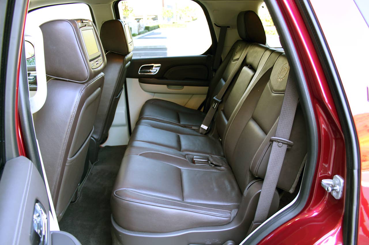 2011 Cadillac Escalade Hybrid Platinum rear seats