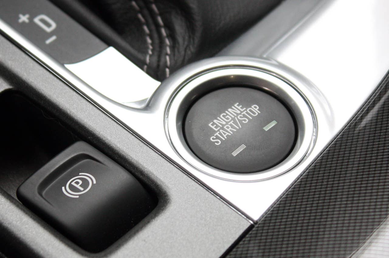 2011 Saab 9-4X start button