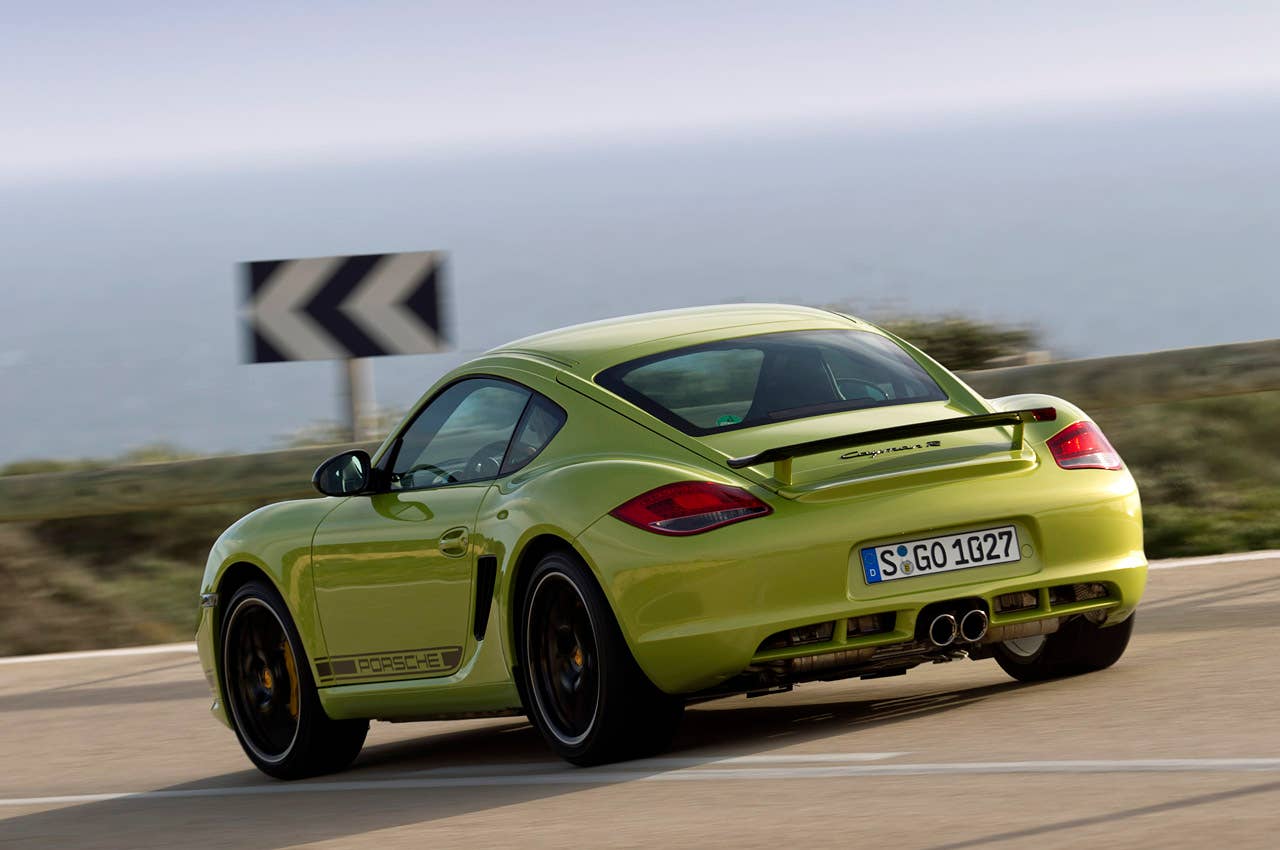 2011 Porsche Cayman R driving